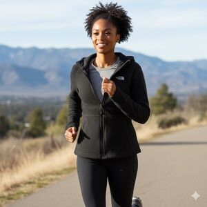 The North Face Black Full-Zip Fleece